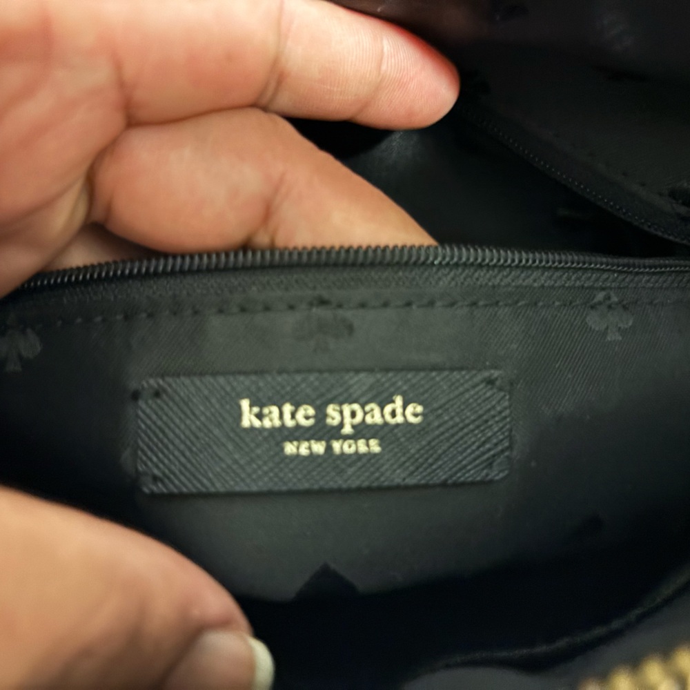 Kate Spade Black and Pink Gardinia Satchel in saffiano leather - Picture 2 of 5